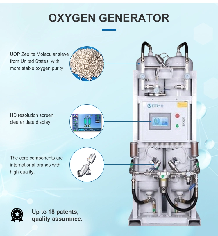 China Manufacture Medical/ Cabin Hospital Psa Oxygen Oxigen O2 Gas Plant Manufacture Price for Cylinder Filling
